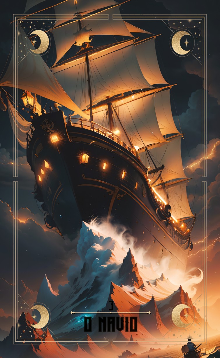 Carta 3 — O Navio (Baralho Cigano Lenormand)