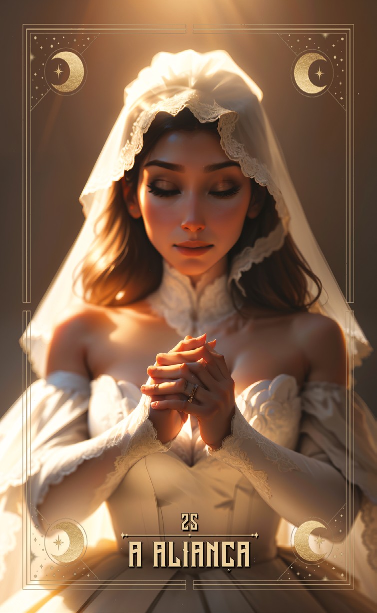 Carta 25 — A Aliança (Baralho Cigano Lenormand)