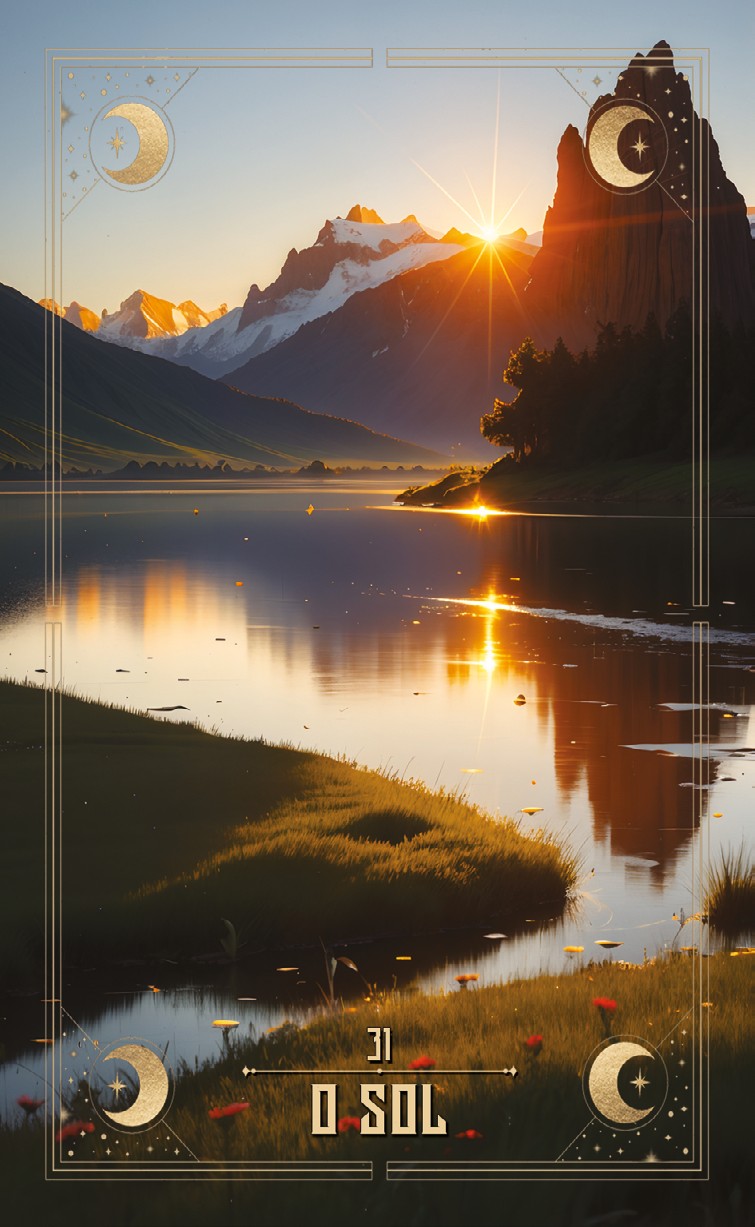 Carta 31 — O Sol (Baralho Cigano Lenormand)