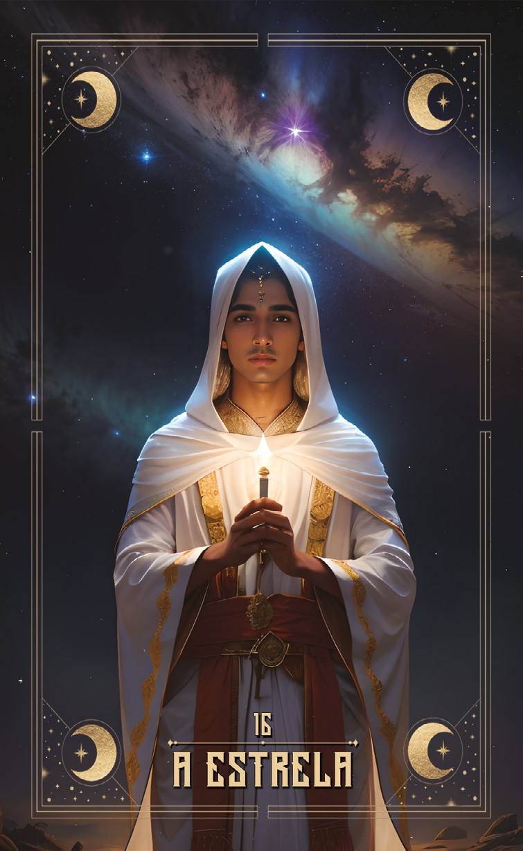 Carta 16 — A Estrela (Baralho Cigano Lenormand)