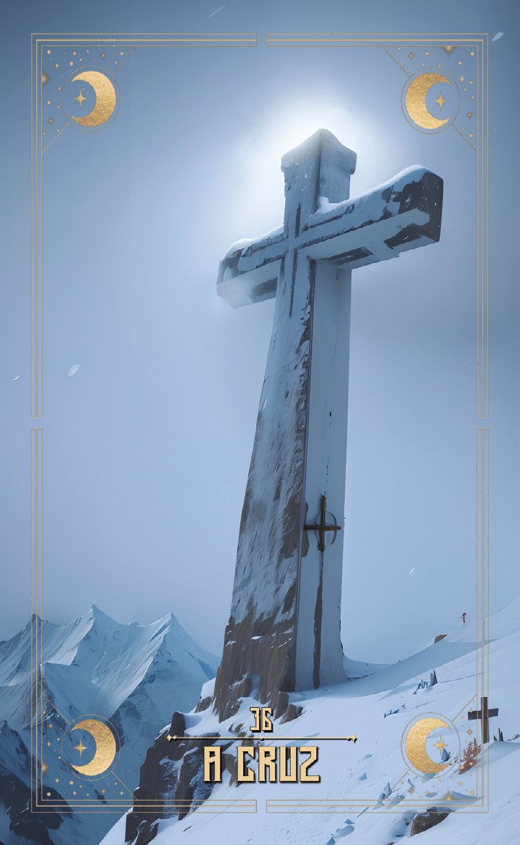Carta 36 — A Cruz (Baralho Cigano Lenormand)