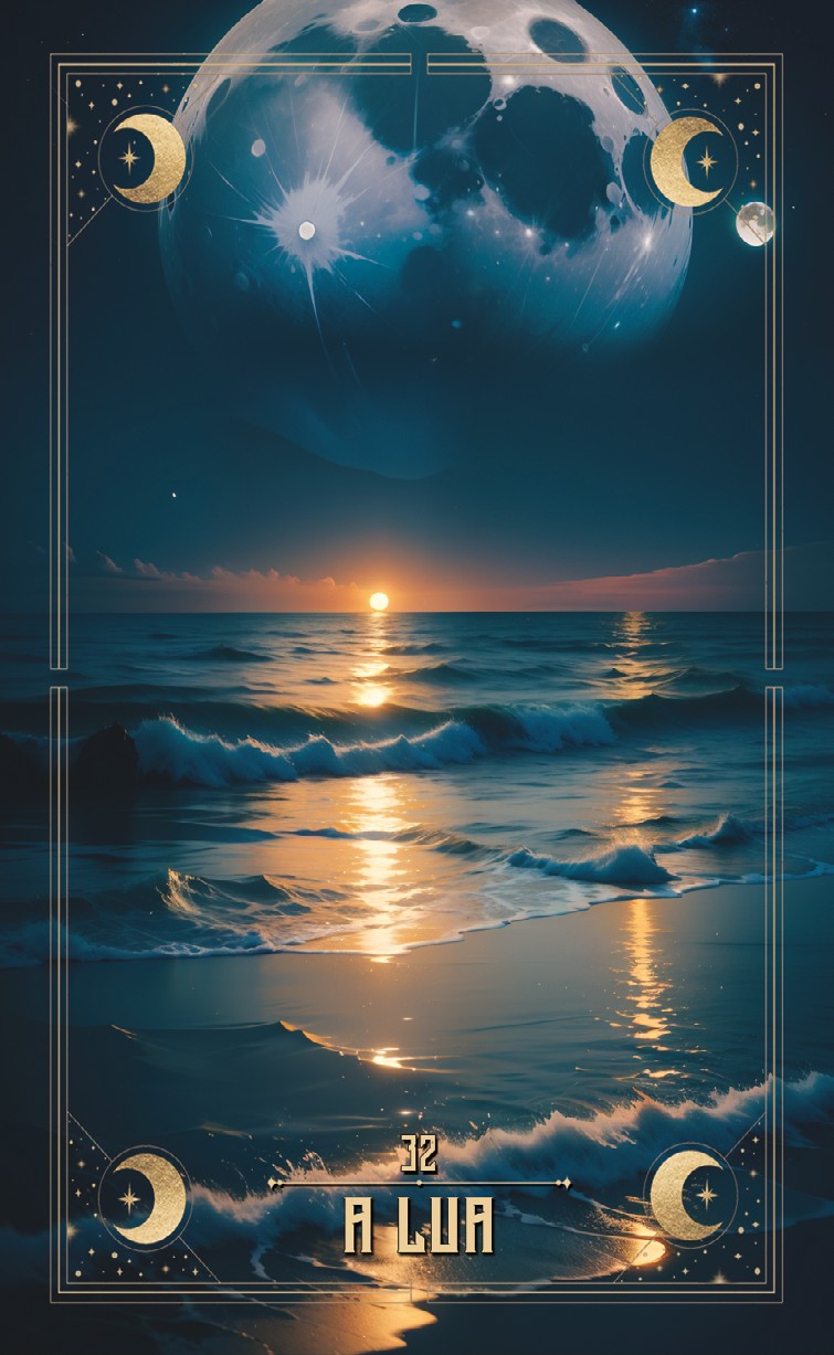 Carta 32 — A Lua (Baralho Cigano Lenormand)