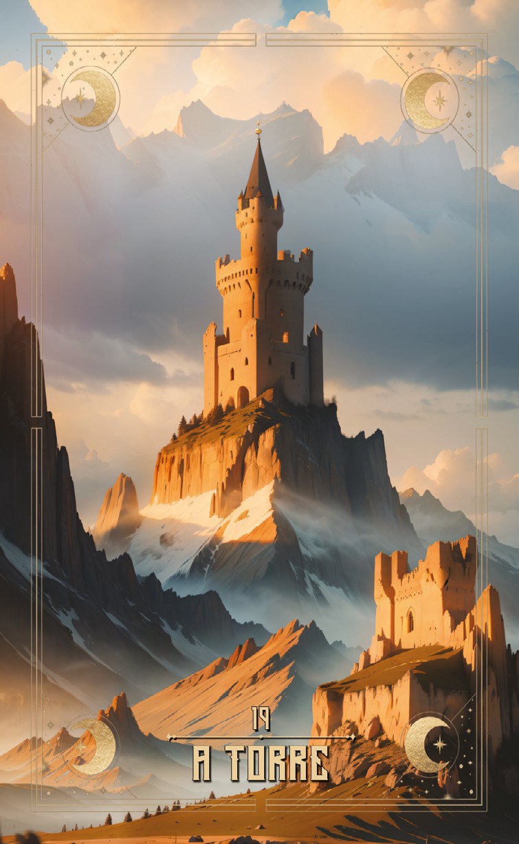 Carta 19 — A Torre (Baralho Cigano Lenormand)