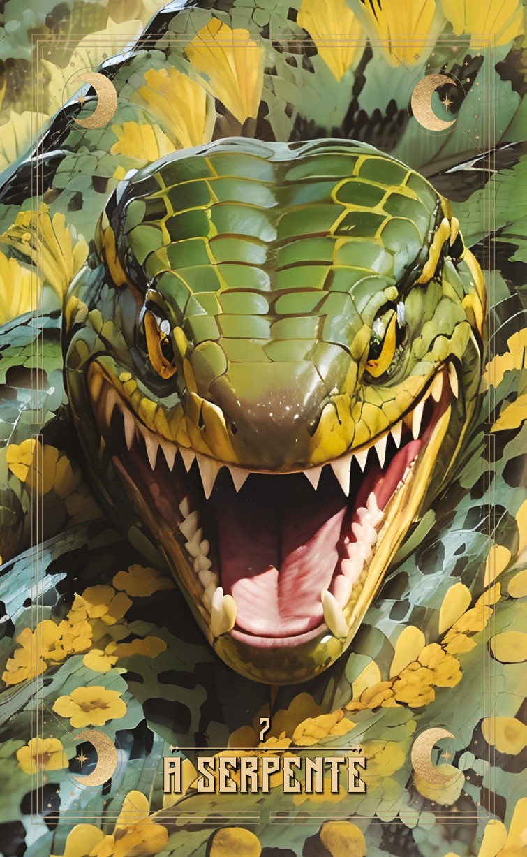 Carta 7 — A Serpente (Baralho Cigano Lenormand)