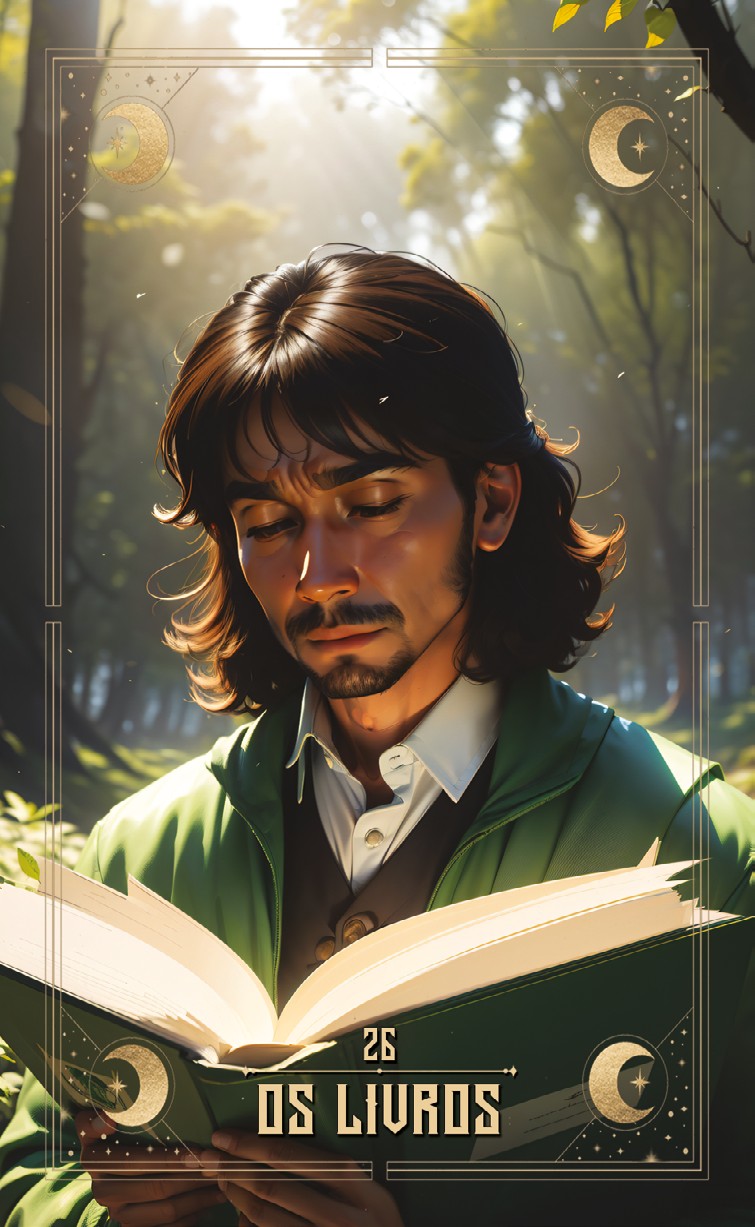 Carta 26 — Os Livros (Baralho Cigano Lenormand)